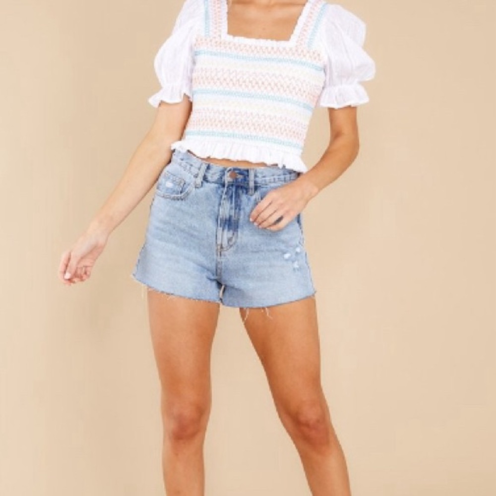Red Dress Boutique Filled With Joy White Multi Top